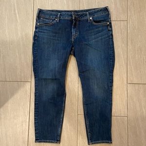 EUC Wmns Silver Jeans Suki Skinny Crop, 34x25